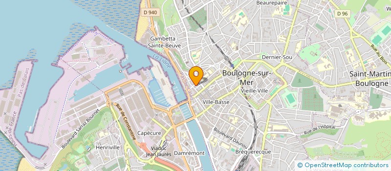 localisation de l'entreprise FANTASIO à BOULOGNE-SUR-MER