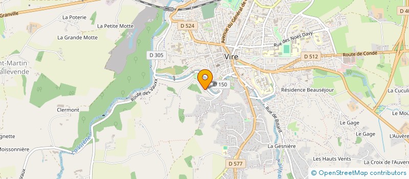 localisation de l'entreprise FANTASTIKO.  VIRE NORMANDIE