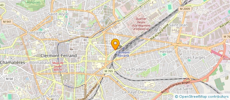localisation de l'entreprise FANTHIA à CLERMONT-FERRAND