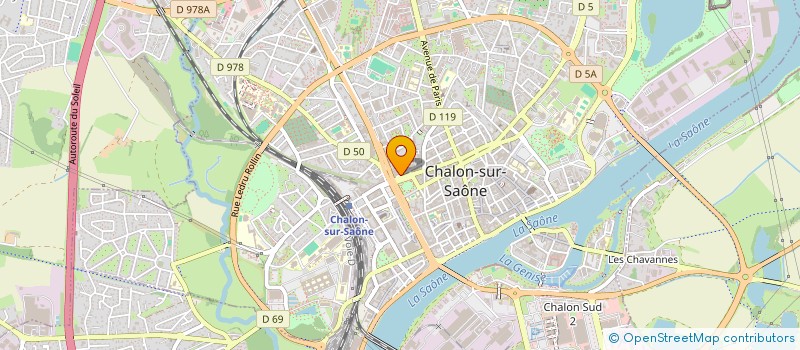 localisation de l'entreprise FANTHOM  CHALON-SUR-SAONE