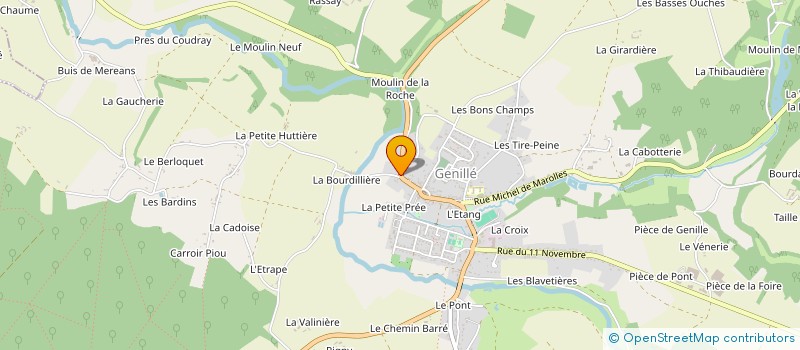 localisation de l'entreprise FANTHOMAS  GENILLE