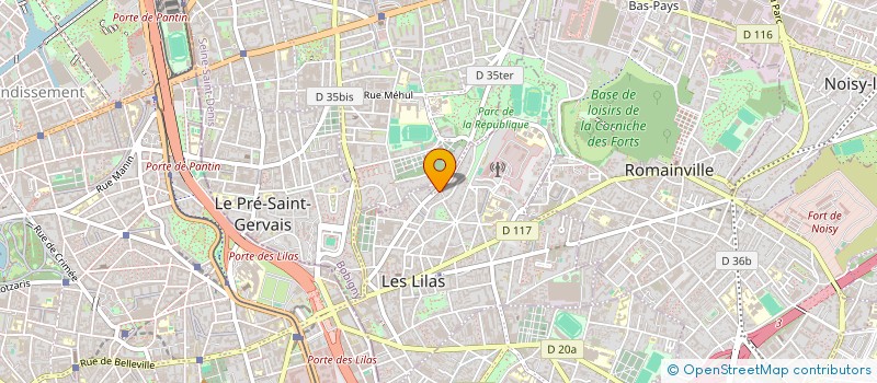 localisation de l'entreprise FANTI MENUISERIE SARL à LES LILAS