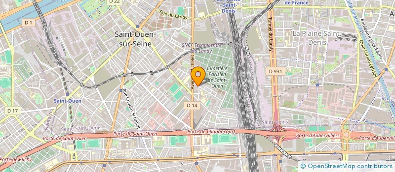 localisation de l'entreprise FANTIL à SAINT-OUEN-SUR-SEINE