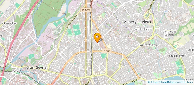 localisation de l'entreprise FANTIN JACQUES MACONNERIE  ANNECY