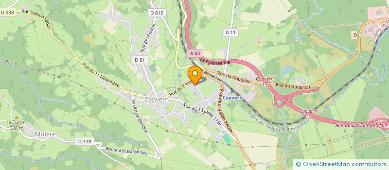 localisation de l'entreprise FANTINE  CAPVERN