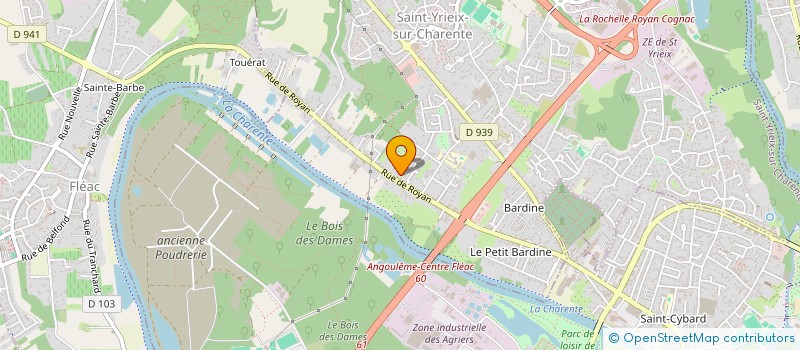 localisation de l'entreprise FANTOMAS à SAINT-YRIEIX-SUR-CHARENTE