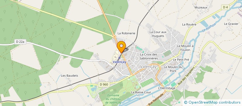 localisation de l'entreprise FANTORINE IMMOBILIER à VALENCAY
