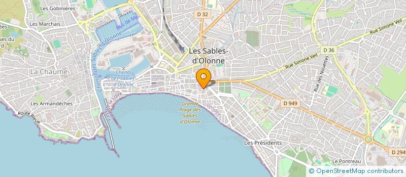 localisation de l'entreprise FANWEST PLAISANCE à LES SABLES D'OLONNE