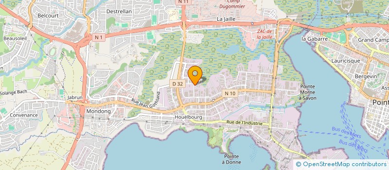 localisation de l'entreprise FANY 10  BAIE-MAHAULT