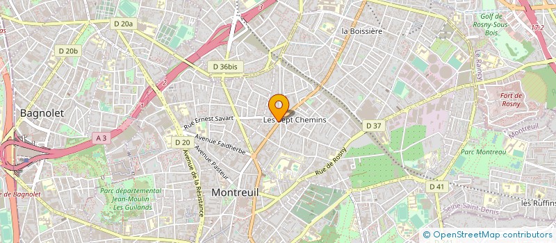 localisation de l'entreprise FANY FAN à MONTREUIL