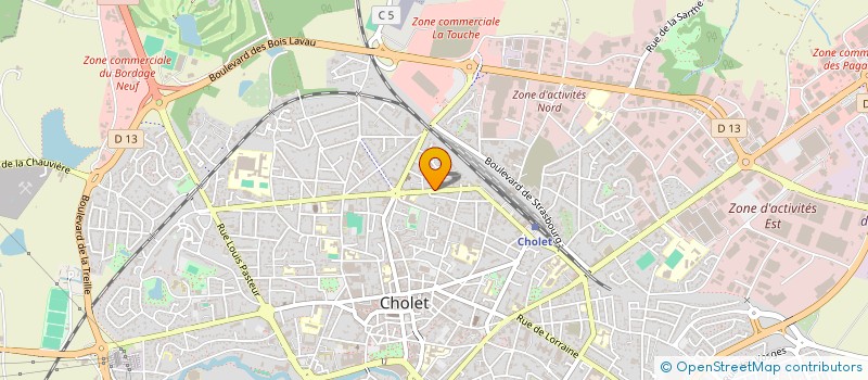 localisation de l'entreprise FANY MAILLE JAUNEAULT DANIEL JD à CHOLET