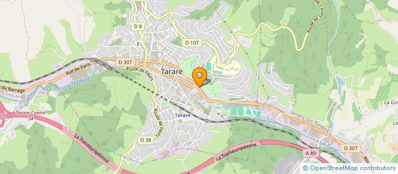 localisation de l'entreprise FANZY PIZZA à TARARE