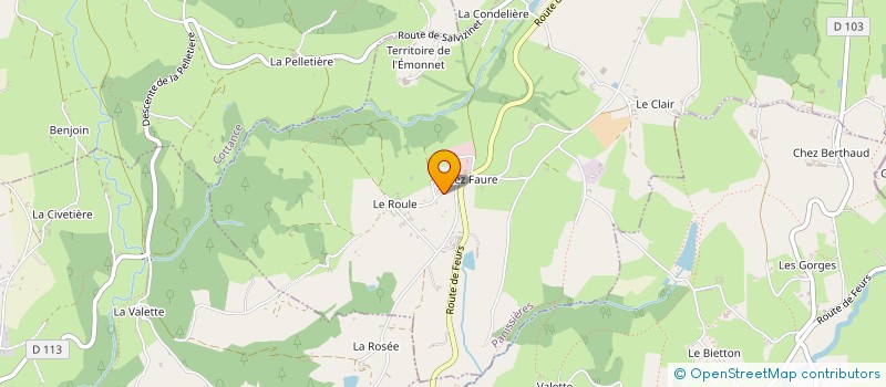 localisation de l'entreprise FAO3D2C  PANISSIERES