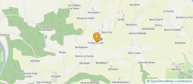 localisation de l'entreprise FAOET  LANGUIDIC