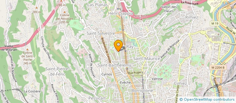 localisation de l'entreprise FAOVA à NICE
