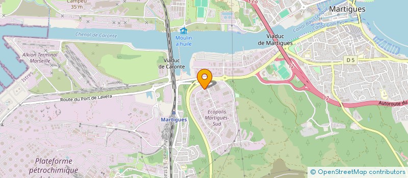 localisation de l'entreprise FAP à MARTIGUES