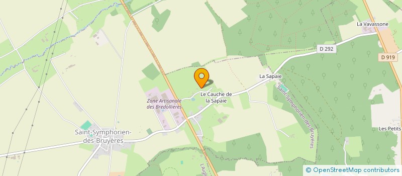 localisation de l'entreprise FAP à ST SYMPHORIEN DES BRUYERES
