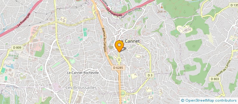 localisation de l'entreprise FAPA DISTRIBUTION à LE CANNET