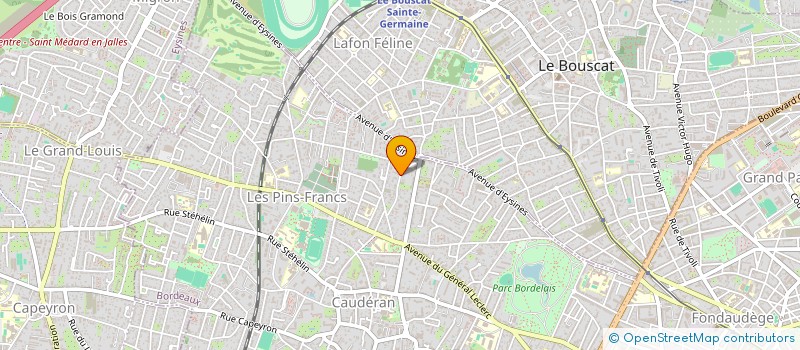 localisation de l'entreprise FAPAC à BORDEAUX