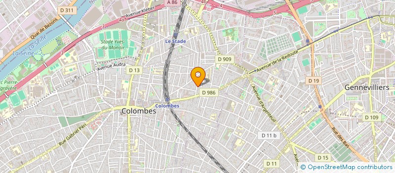 localisation de l'entreprise FAPAV IMMOBILIER à COLOMBES