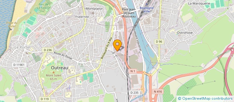 localisation de l'entreprise FAPMO à OUTREAU