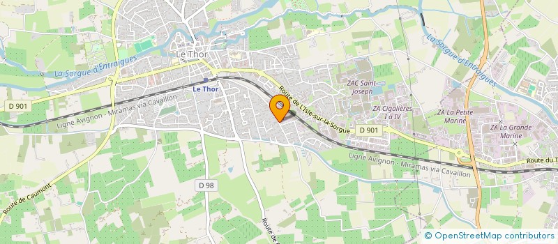 localisation de l'entreprise FAPRODIM à LE THOR