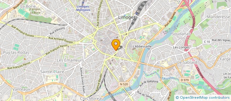 localisation de l'entreprise FAR à LIMOGES