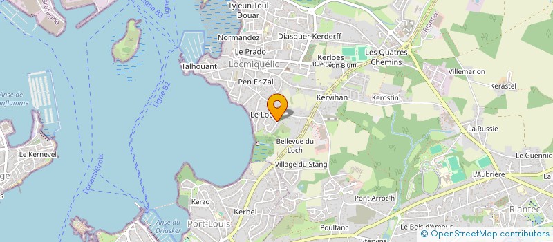 localisation de l'entreprise FAR LOC  LOCMIQUELIC