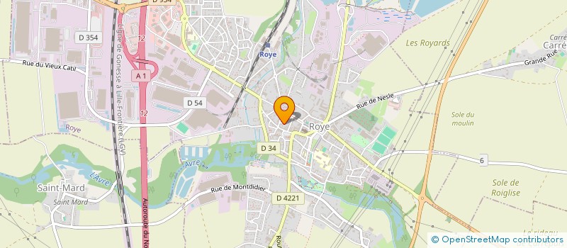 localisation de l'entreprise FARA à ROYE