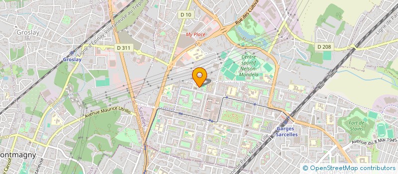 localisation de l'entreprise FARA M. COSMETICS à SARCELLES