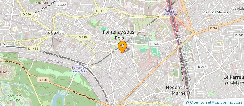 localisation de l'entreprise FARABELLO à FONTENAY-SOUS-BOIS