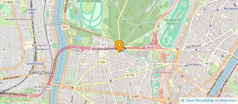 localisation de l'entreprise FARACLAVI à BOULOGNE-BILLANCOURT