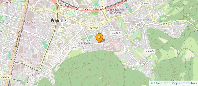 localisation de l'entreprise FARADOHM à ECHIROLLES