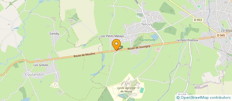 localisation de l'entreprise FARAGO ALLIER à NEUVY