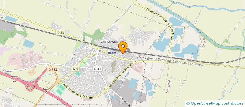 localisation de l'entreprise FARAGO AUDE  BRAM