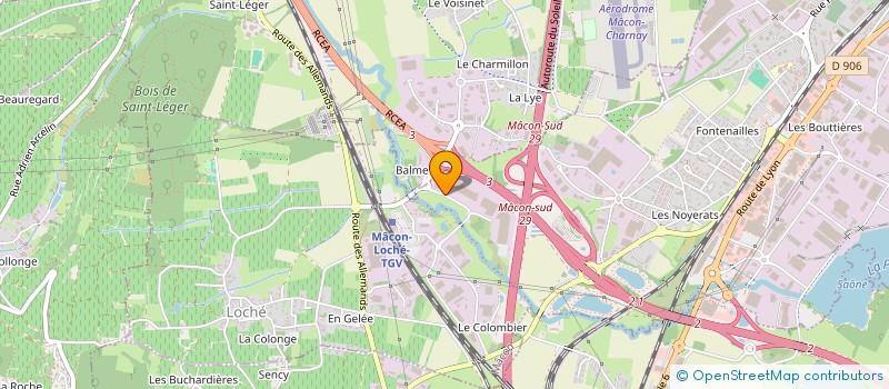 localisation de l'entreprise FARAGO BOURGOGNE à MACON