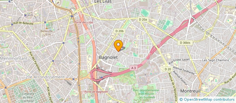 localisation de l'entreprise FARAH à BAGNOLET