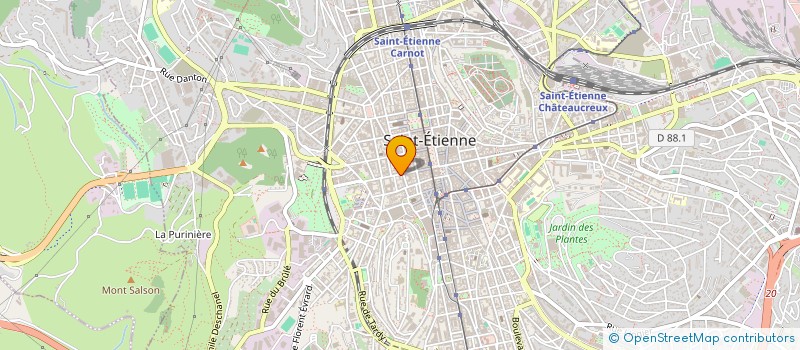 localisation de l'entreprise FARAH SCI  SAINT-ETIENNE