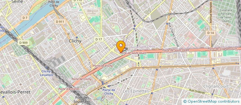 localisation de l'entreprise FARAHJAD à CLICHY