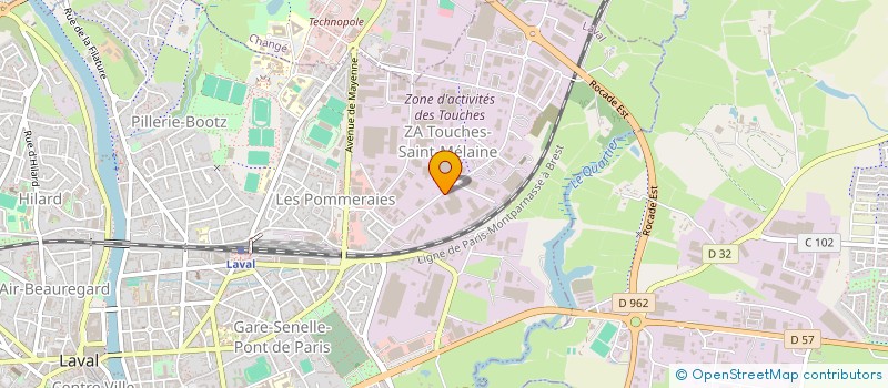 localisation de l'entreprise FARAL AUTOMOTIVE à LAVAL