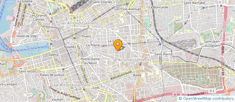 localisation de l'entreprise FARALDI IMMOBILIER  MARSEILLE