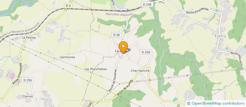 localisation de l'entreprise FARAMIMMO  MARCELLAZ-ALBANAIS