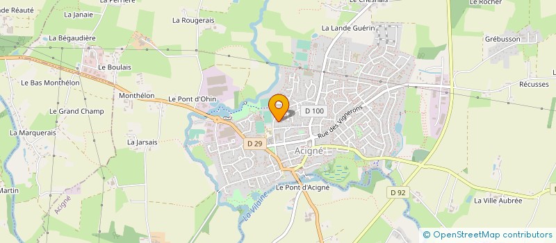 localisation de l'entreprise FARANDOLE  ACIGNE