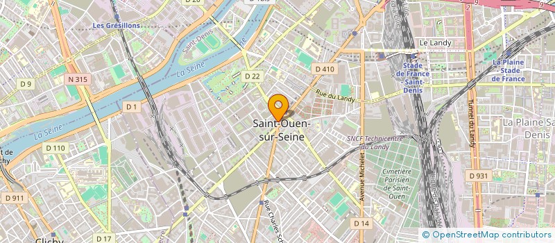 localisation de l'entreprise FARANDOLE à SAINT-OUEN-SUR-SEINE