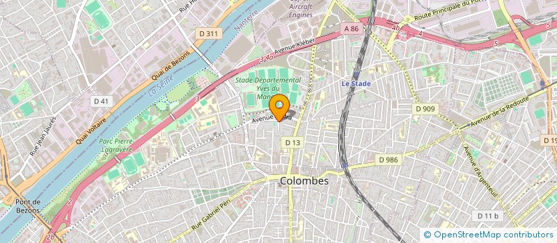 localisation de l'entreprise FARAOUI à COLOMBES