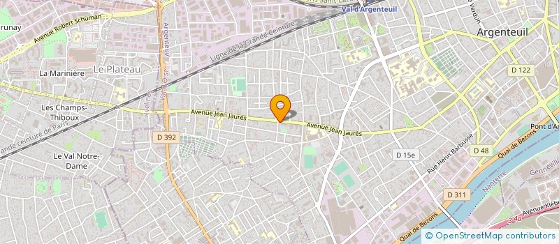 localisation de l'entreprise FARAS à ARGENTEUIL
