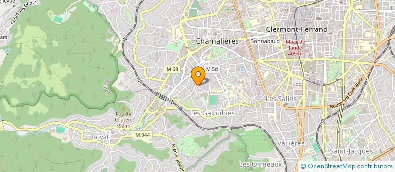 localisation de l'entreprise FARAVIM  CHAMALIERES