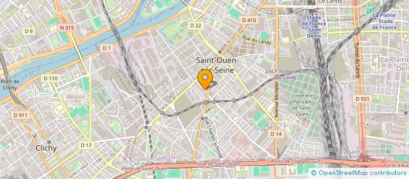 localisation de l'entreprise FARDA (FORMATIONS ET ATELIERS DE PROMOTION DE LA SANTE SEXUELLE POUR REFUGIES ET DEMANDEURS D'ASILE) à SAINT-OUEN-SUR-SEINE