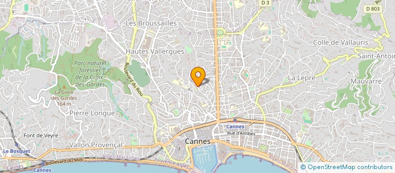 localisation de l'entreprise FARE CONSTRUCTION à CANNES