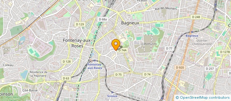 localisation de l'entreprise FARE TIBOU 21 à FONTENAY-AUX-ROSES